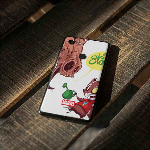 Marvel Rocket Raccoon and Groot Tall Tails Google Pixel 3 XL Skin